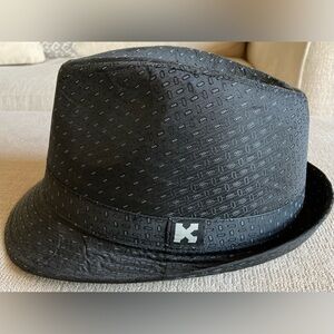 Kenny K. Black and White Fedora EUC